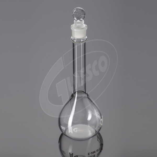 Volumetric Flask Qr Coded With Penny Head Stopper