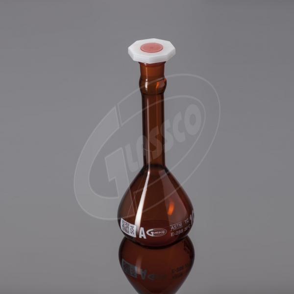 Amber Volumetric Flask PE Stopper