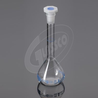 Volumetric Flasks Clear Glass Class-B With PE Stopper ISO