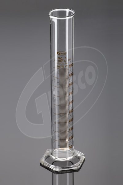 Measuring Cylinder with USP Grade, Class A, Hex Base