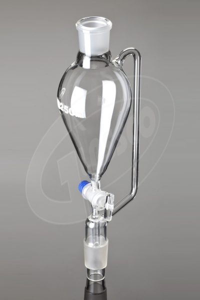 Pressure Equalizing Funnels Pear Shape Solid Glass Stopcock DIN/ISO