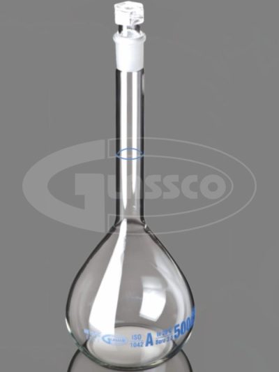 Volumetric Flask Qr Coded With Hollow Stopper Individual Certificate ISO
