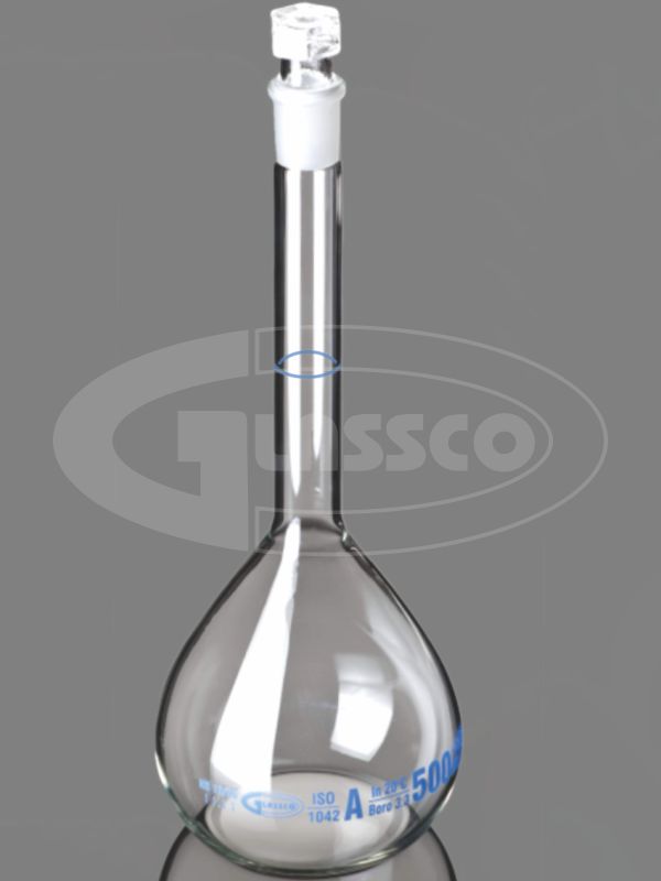 Volumetric Flask Qr Coded With Hollow Stopper Individual Certificate ISO