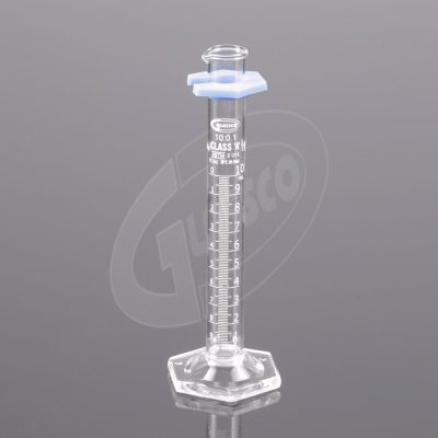 Measuring Cylinder Graduated Hex Base Class-B