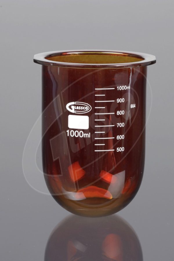 Flasks-L Amber with side cut dissolution Apparatus DIN/ISO & USP