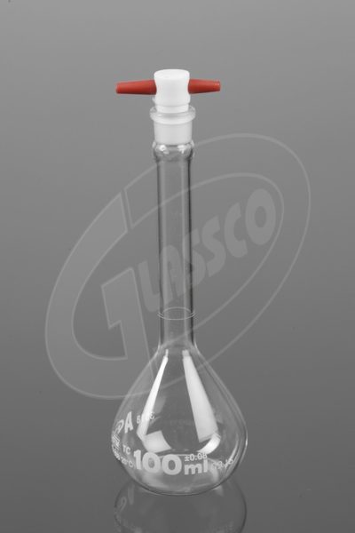 Volumetric Flask Qr-Coded With PTFE Stopper