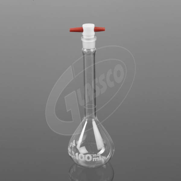 Volumetric Flask Qr-Coded With PTFE Stopper
