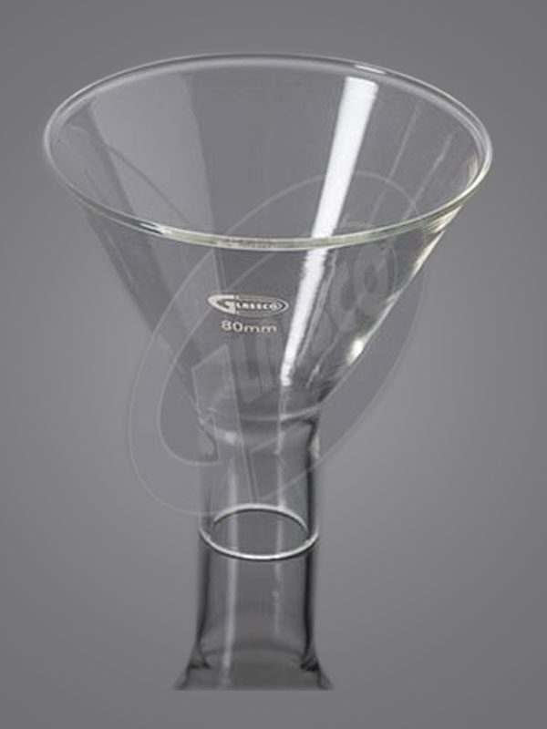 Funnel Powder with fire polished rim and stem ASTM
