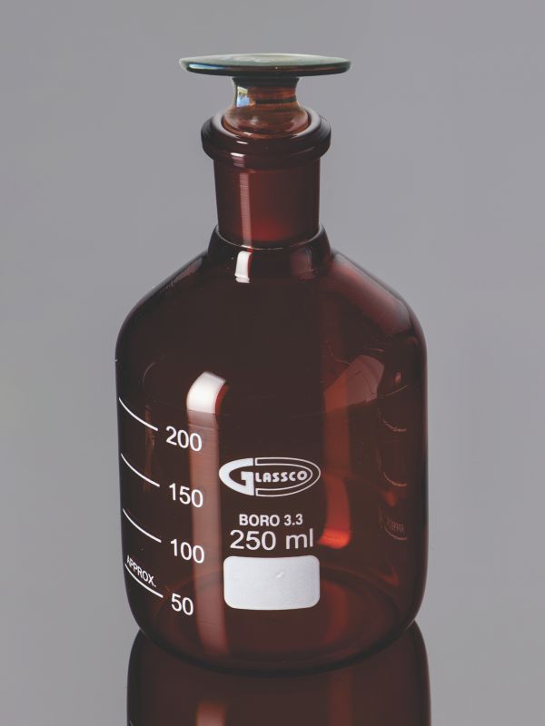Bottles, Reagent Narrow Mouth Amber, ASTM