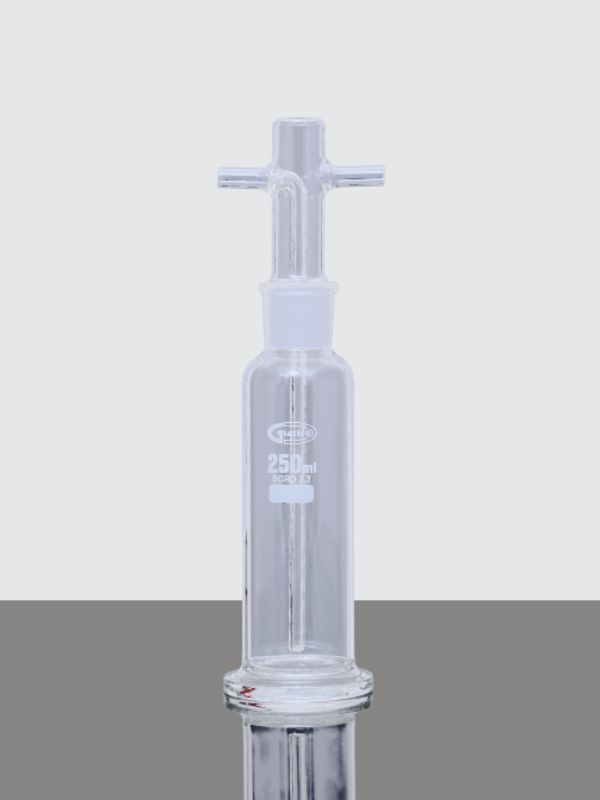 Bottle, Gas Washing with head for gas bottle, DIN 12596, 12463, Interchangeable joints