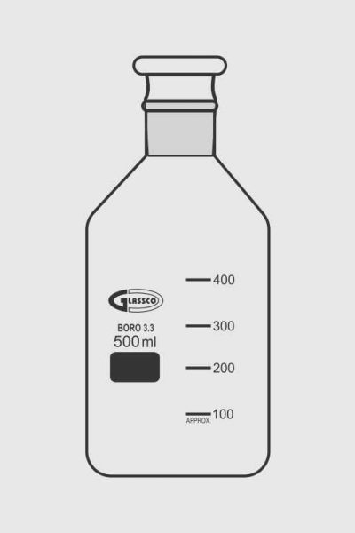 Bottle Reagent with hollow stopper (Quartzware) Q272.512.03