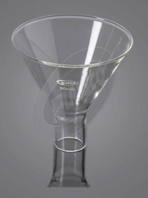 Funnel with stem Quartzware